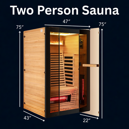 Relaxe Caldera™ Full Spectrum Infrared Sauna With Red Light.