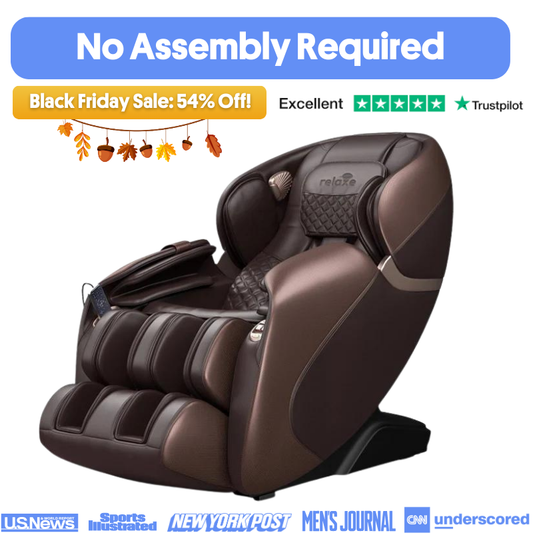 Relaxe Zero-Gravity Shiatsu Massage Chair With Heating