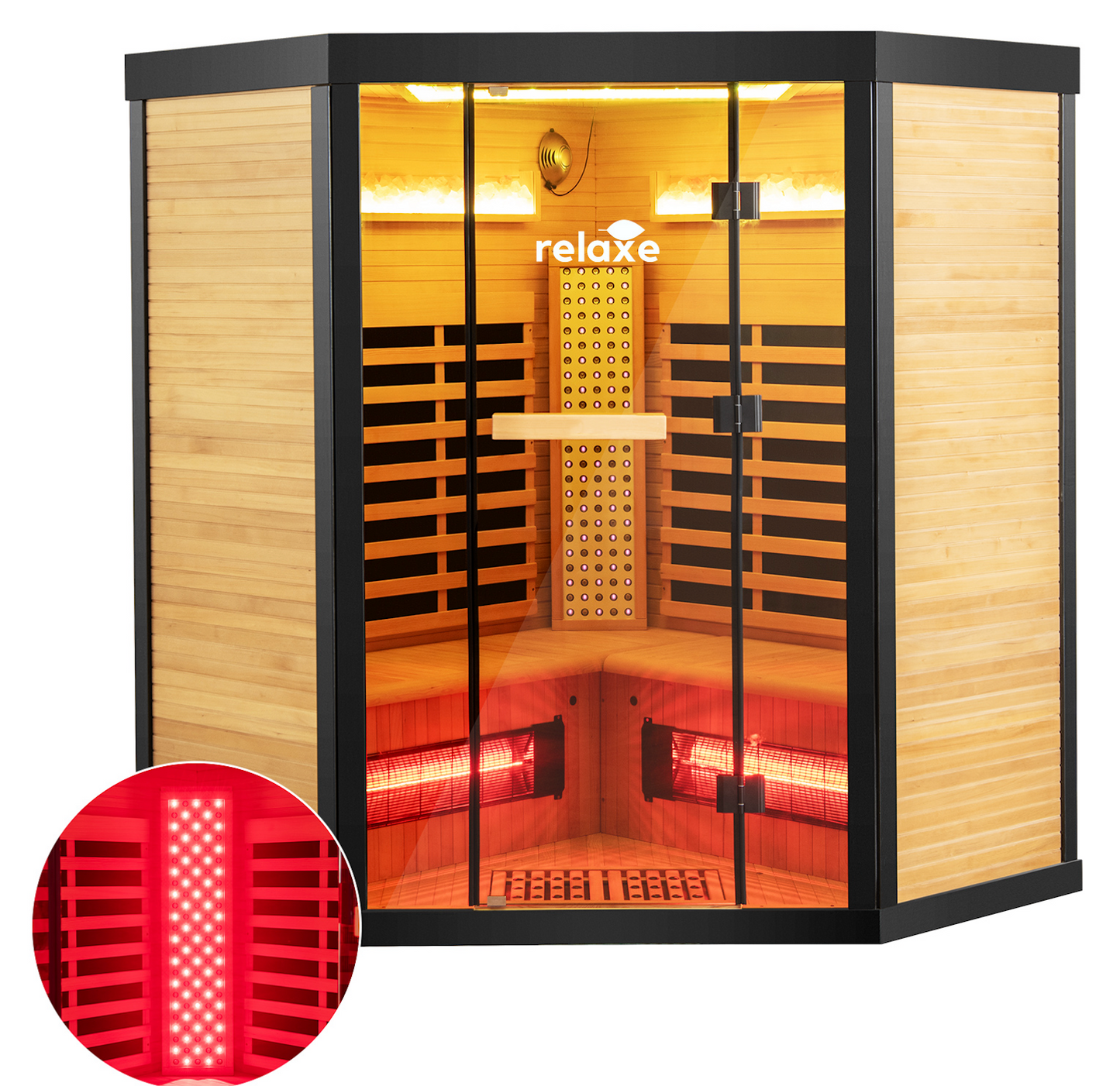 Relaxe Caldera™ Full Spectrum Infrared Sauna With Red Light.